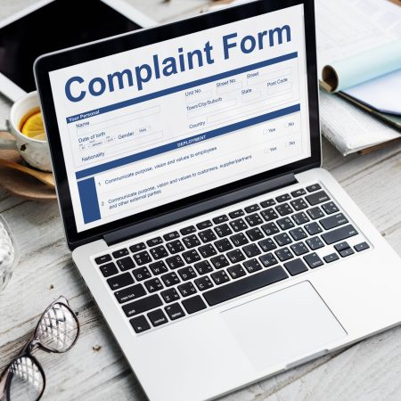 complaint-form-laptop-office